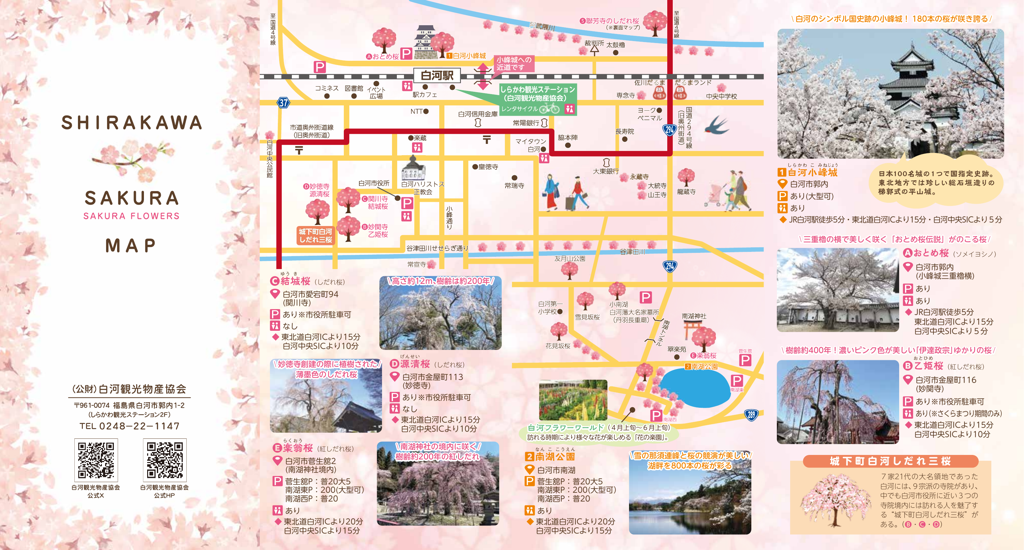 SHIRAKAWA　SAKURA　MAP