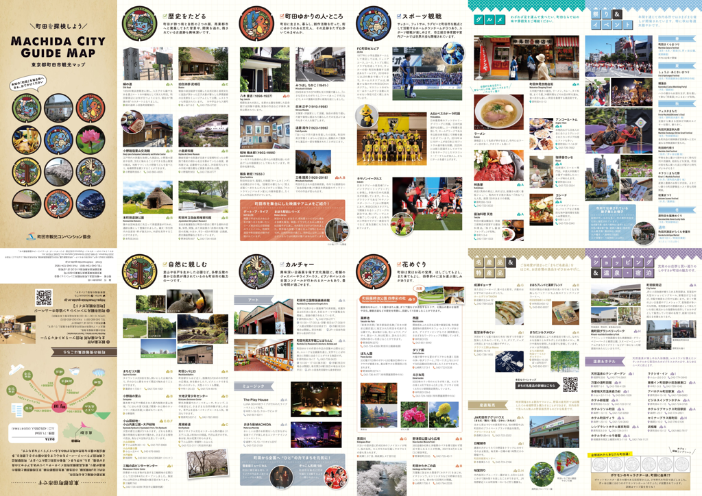 MACHIDA CITY GUIDE MAP 東京都町田市観光マップ